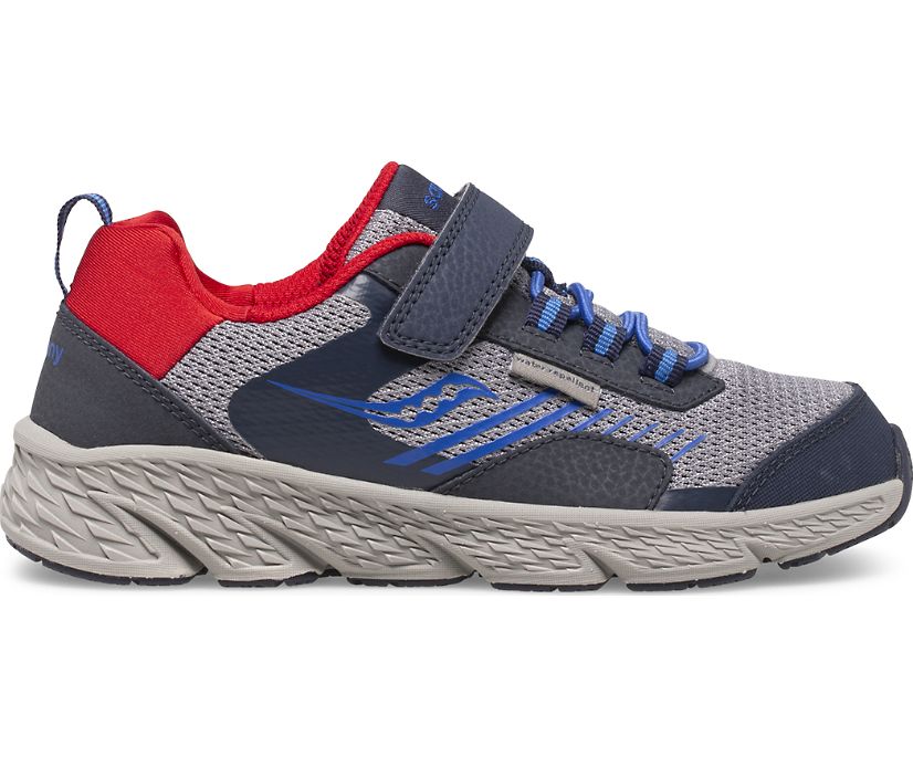 Saucony Wind Shield A/C Kids' Sneakers Navy / Grey / Red | AU 782WNBY